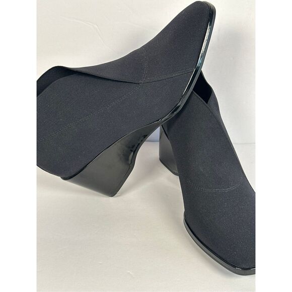 Aerosoles Anina Ankle Wedge Booties sz 8 Black - Picture 7 of 11